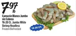 El Super Fresh 1 6-20Ct. Jumbo White Shrimp Headless offer