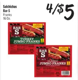 El Super Fresh Bar-S Franks offer