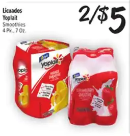 El Super Fresh Yoplait Smoothies offer