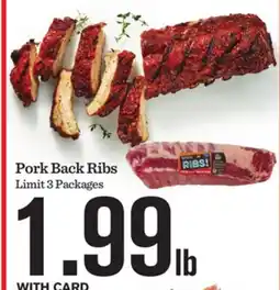 Mariano's Pork Back Ribs offer