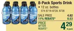 Menards 8-Pack Sports Drink offer