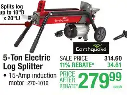Menards 5-Ton Electric Log Splitter offer
