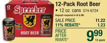 Menards 12-Pack Root Beer offer
