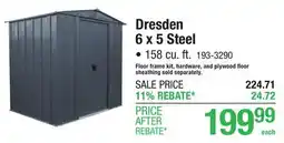 Menards Dresden 6 x 5 Steel• 158 cu. ft. 193-3290 offer