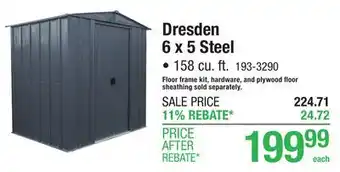 Menards Dresden 6 x 5 Steel• 158 cu. ft. 193-3290 offer