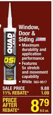 Menards Window Door & Siding offer