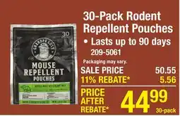 Menards 30-Pack Rodent Repellent Pouches offer