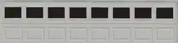 Menards 16' x 7' Traditional Garage Door with Windows offer