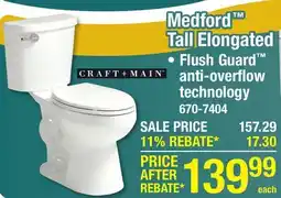 Menards Medford Tall Elongated offer