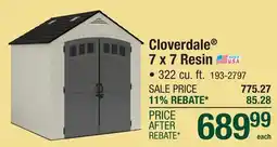 Menards Cloverdale 7 x 7 Resin offer