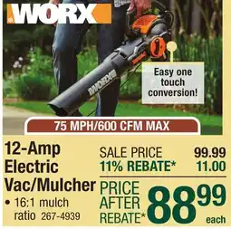 Menards 12-Amp Electric Vac/Mulcher offer