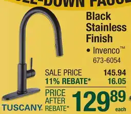 Menards Black Stainless Finish offer