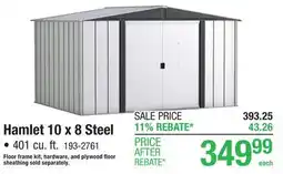 Menards Hamlet 10 x 8 Steel offer