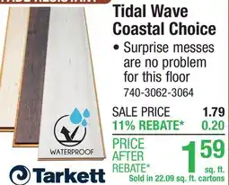 Menards Tidal Wave Coastal Choice offer