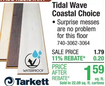 Menards Tidal Wave Coastal Choice offer