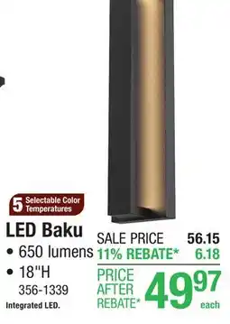 Menards LED Baku offer