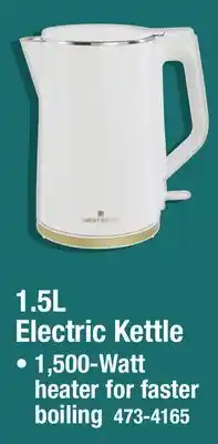 Menards 1.5L Electric Kettle offer