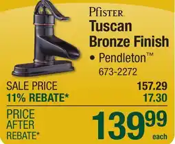 Menards Tuscan Bronze Finish offer