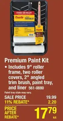 Menards Premium Paint Kit offer