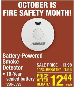 Menards Battery-Powered Smoke Detector offer