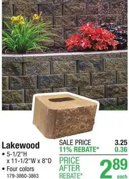 Menards Lakewood offer