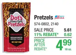 Menards Pretzels offer