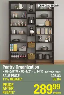 Menards CHARCOAL SHOWN offer