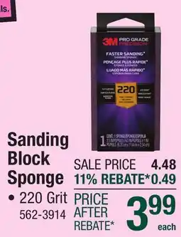 Menards Sanding Block Sponge offer