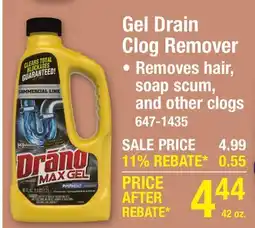 Menards Gel Drain Clog Remover • Removes hair, soap scum, and other clogs offer