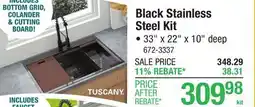 Menards Black Stainless Steel Kit offer
