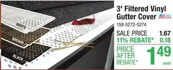 Menards 3' Filtered Vinyl Gutter Cover offer