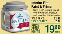 Menards Interior Flat Paint & Primer offer