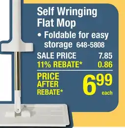 Menards Self Wringing Flat Mop offer