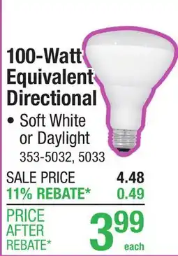 Menards 100-Watt Equivalent Directional offer
