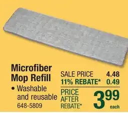 Menards Microfiber Mop Refill offer