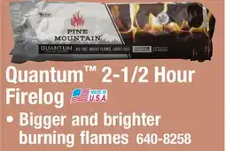 Menards Quantum 2-1/2 Hour Firelog offer