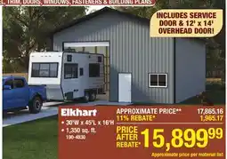 Menards Elkhart POST FRAME BUILDINGS offer