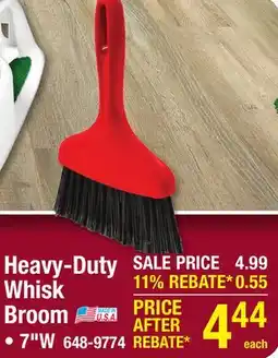 Menards Heavy-Duty Whisk Broom offer