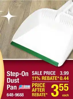 Menards Step-On Dust Pan offer