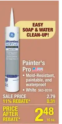 Menards Painters Pro offer