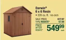 Menards Darwin 6 x 6 Resin offer
