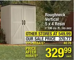 Menards Roughneck Vertical offer