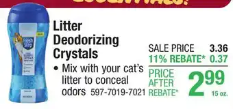 Menards Litter Deodorizing Crystals offer