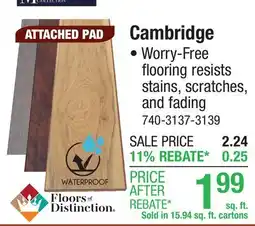 Menards Cambridge offer