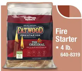 Menards Fire Starter offer