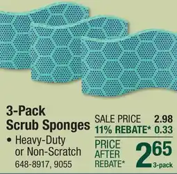 Menards 3-Pack Scrub Sponges offer