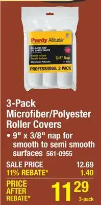 Menards 3-Pack Microfiber/Polyester Roller Covers offer