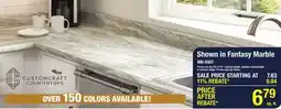 Menards Shown in Fantasy Marble offer