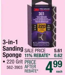 Menards 3-in-1 Sanding Sponge offer