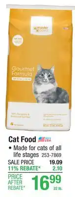Menards Cat Food offer